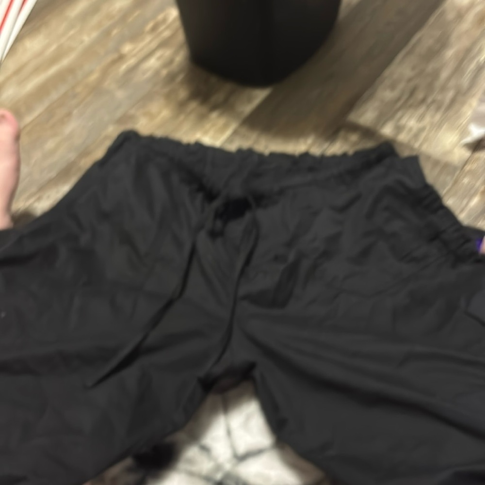 Black scrub pants